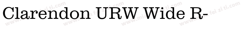 Clarendon URW Wide R字体转换